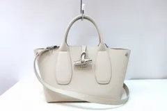 【224664】LONGCHAMP ロンシャン  ル ロゾ トップハンドル 2WAY ハンドバッグ ショルダーバッグ 10095 555 HPN アイボリー