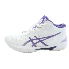 アシックス asics GELHOOP V16 バスケットボールシューズ レザー US11 28.5cm 白 ホワイト 紫 パープル 1063A078 /KU