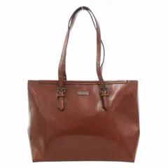 バルコス BARCOS ハンドバッグ トート 肩掛け ロゴ レザー 茶 ブラウン /GV ■GY11