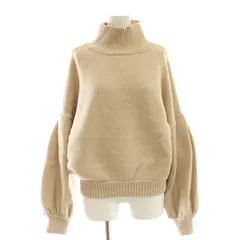 リエンダ rienda M／N Tuck Shoulder Knit TOP タートルネック クロップドニット セーター F ピンク /AT ■OS ■SH