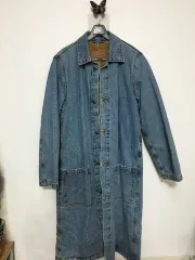 ザラ裏地フリース デニムコート ロングデニムジャケット