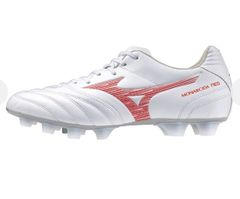 Mizuno サッカースパイク ホワイト レッド - メルカリ