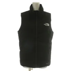 ザノースフェイス THE NORTH FACE ダウンベスト アウター ナイロン DRYVENT ジップアップ ロゴ 85 XS 黒 ブラック /XZ ■GY01