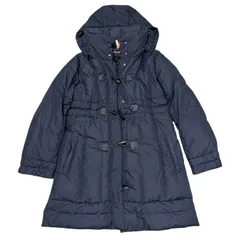 ZK12  メモリー　Memory ダウンジャケット　フロントジップ&ダッフル　黒　フード付き(着脱可) ダウン80% フェザー20% レディース　サイズ表記なし