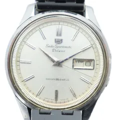セイコー SEIKO 5 Sportsmatic Deluxe スポーツマチック デラックス 1619-7010 腕時計 ヴィンテージ アンティーク ウォッチ 自動巻き デイデイト 25石 シルバー色 1619-7010 ■GY18 /MQ