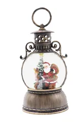 リブライト スノーイング バブルLEDライト ランタン型サンタ クリスマス プレゼント ギフト 綺麗 マーケット 東京ローソク