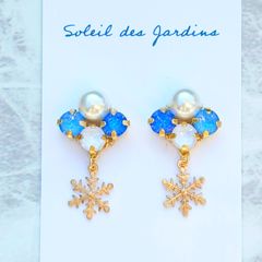 雪の結晶 ピアス イヤリング