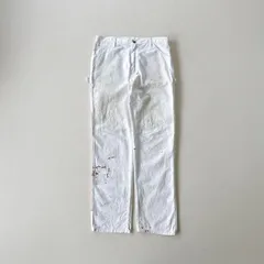 【良バランス】Dickies × シャーウィンウィリアムズ ペインターパンツ W34 企業物 白パン リアルペンキ ワークパンツ