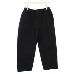 ステューシー STUSSY ELASTIC STUFF スラックスパンツ イージー ウエストゴム 無地 ワンカラー S 黒 ブラック /BBのサムネイル