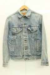 【中古】 LEVIS メンズデニムジャケット Gジャン 6 70500-0214 デニムジャケット Gジャン LEVIS 6 インディゴブルー 藍 ロゴ USA製
