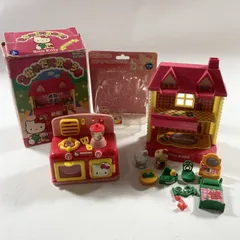 ★ ハローキティ 2かいだてのおうち システムキッチン 2個まとめ 当時物 レトロ ビンテージ Hello Kitty 現状品 0.35kg