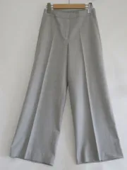 【225846】theory luxe セオリーリュクス  Saxony Soft Fedora ワイド　クロップドパンツ　ウール/ストレッチ  ・34 03-8306452