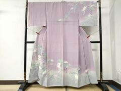 未使用品 山本唯与志作 奇抜な花柄 手描き 訪問着 着物スキ倶楽部 