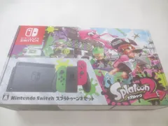  中古品 ゲーム Nintendo switch ニンテンドースイッチ 本体 HAC-001 スプラトゥーン2セット 動作品 箱 周辺機器付き