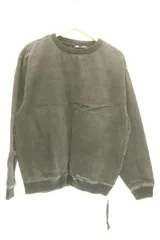 【中古】 ZARA メンズスウェット L デニムトップス ZARA L 黒 ブラック ダメージ加工