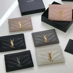 イヴ・サンローラン カードウォレット グレー