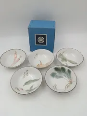 【K-1812】たち吉 小皿 京やさい 5枚 14cm