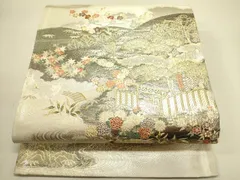 平和屋着物◎九百佐賀錦　六通柄袋帯　唐織　御所解　金銀糸　正絹　逸品　DABA6512opのサムネイル
