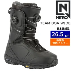 25-26 NITRO TEAM BOA WIDE カラー:Black 26.5cm ナイトロ チーム ボア メンズ スノーボードブーツ 熱成型対応のサムネイル