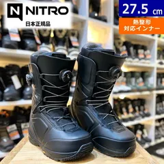 25-26 NITRO TEAM BOA WIDE カラー:Black 27.5cm ナイトロ チーム ボア メンズ スノーボードブーツ 熱成型対応のサムネイル