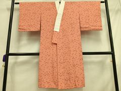 平和屋着物○本場大島紬 雪輪短冊花文 日高一天作 証紙付き 正絹 逸品