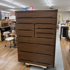 FDK92 IDC大塚家具 ヴィータ2 ハイチェスト 整理タンス 7段チェスト