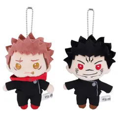 虎杖悠仁 (宿儺の器Ver.) 伏黒恵 (宿儺Ver.) ぬいぐるみ マスコット 2体セット 呪術廻戦 ジャンプフェスタ 2024 キーホルダー キーチェーン