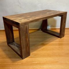 一点物　国産杉　ヴィンテージ調　コーヒーテーブル　Ver2　組立式リビングテーブル　サイドテーブル　アウトドア