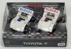 【中古】ミニカー チョロQ TOYOTA-7 2台セット(ホワイト×ブルー＆ホワイト×レッド)