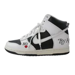 Supreme シュプリーム DN3741-002 【フェイクバスターズ鑑定済】× Nike SB Dunk High By Any Means White Black ナイキ SB ダンク ハイ バイ エニー ミーンズ ハイカット スニーカー【中古】