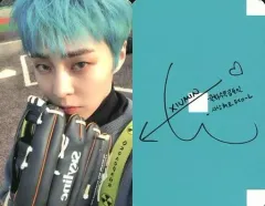 【中古】コレクションカード(男性) EXO-CBX/XIUMIN(シウミン)/バストアップ・衣装グレー緑・グローブ/CD「Blooming Days」封入フォトカード