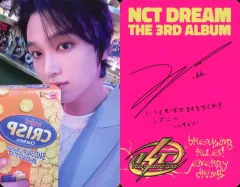 【中古】コレクションカード(男性) NCT DREAM/ヘチャン(Haechan)/裏面ピンク・印刷サイン・メッセージ入り/CD「ISTJ」(Poster/EXCLUSIVE Japan Ver.)封入フォトカード
