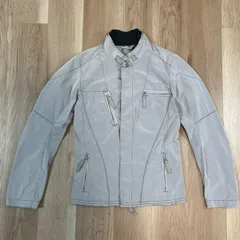 【228746】SAZO様専用　MARITHE FRANCOIS GIRBAUD マリテフランソワジルボー  ジャケット　ブルゾン　アウター　ポリエステル　襟リブ　S メンズ  ・ グレー