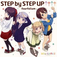 [중고] 애니메이션계 CD fourfolium / STEP by STEP UP↑↑↑↑ ~TV 애니메이션 [NEW GAME!!]OP 테마