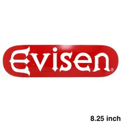 EVISEN DECK エビセン デッキ TEAM EVI-LOGO RED 8.25　スケートボード スケボーのサムネイル