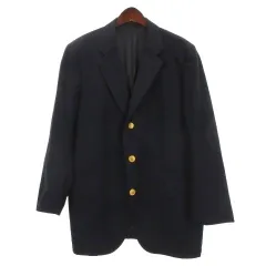 ジェイプレス J.PRESS テーラードジャケット ブレザー 金釦 ネイビー 251218E