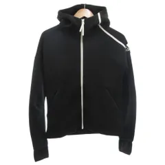 アディダス adidas パーカー ジャージ ブルゾン L 黒 ブラック 長袖 フード付き フルジップ /KR ■GY61