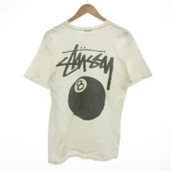 ステューシー STUSSY 8ボールTシャツ 半袖 クルーネック M ロゴ 白 ホワイト 黒 ブラック /GV ■GY61