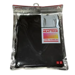 ユニクロ ヒートテック VネックT（半袖）メンズ Sサイズ ブラック