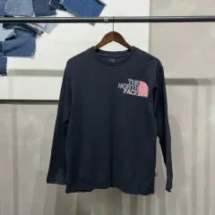 (95) THE NORTH FACE アウトドア バックプリント 長袖 Tシャツ