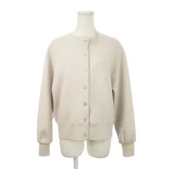 ユナイテッドアローズ A DAY IN THE LIFE UNITED ARROWS カーディガン グレージュ 長袖 ノーカラー スナップボタン /AH6 ■GY60