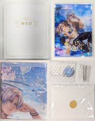 エクス・アルビオ誕生日グッズ2025 全力お祝いセット 箔押し缶バッジ