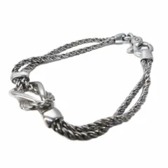 ティファニー TIFFANY & CO. ダブルロープセンターノット ブレスレット アクセサリー ツイスト シルバー925 SV935