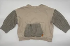 【新入荷!!】☆セット割対応☆ ブリーズ キッズ 長袖 薄手 配色切替 トレーナー 110cm （1588）