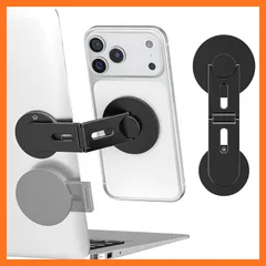 【新品】 CloudValley スマホ パソコン 固定 magsafe用 スマホスタンド アップグレードされたスタイル 隠れたデザイン 多軸調整機能 省スペース 超薄型 ポータブル 効率性の向上 強力な磁力 テスラModel 3/X/Y/S用 iPhon 0