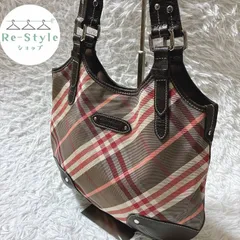 BURBERRY BLUE LABEL バーバリーブルーレーベル　トートバッグ　ノバチェック　希少　ビンテージ　Y2K　ナイロン　レザー　軽量