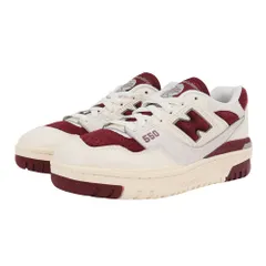 ニューバランス（new balance） スニーカー スポーツシューズ 550 BB550LEZ D（ホワイト×バーガンディ/２６．５/Men's） [ホワイト/バーガンディ] [26.5 cm]