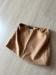 ZARA ザラ ブラウン スエード 冬 ミニ ローライズ スカート 新品