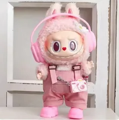 ラブブ服　LABUBU ぬいぐるみ着　ぬい服　ラブブ　着せ替え服4点セットピンク