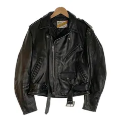 Schott ショット 613 ワンスター レザー ダブルライダースジャケット ブラック Size 38